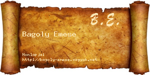 Bagoly Emese névjegykártya